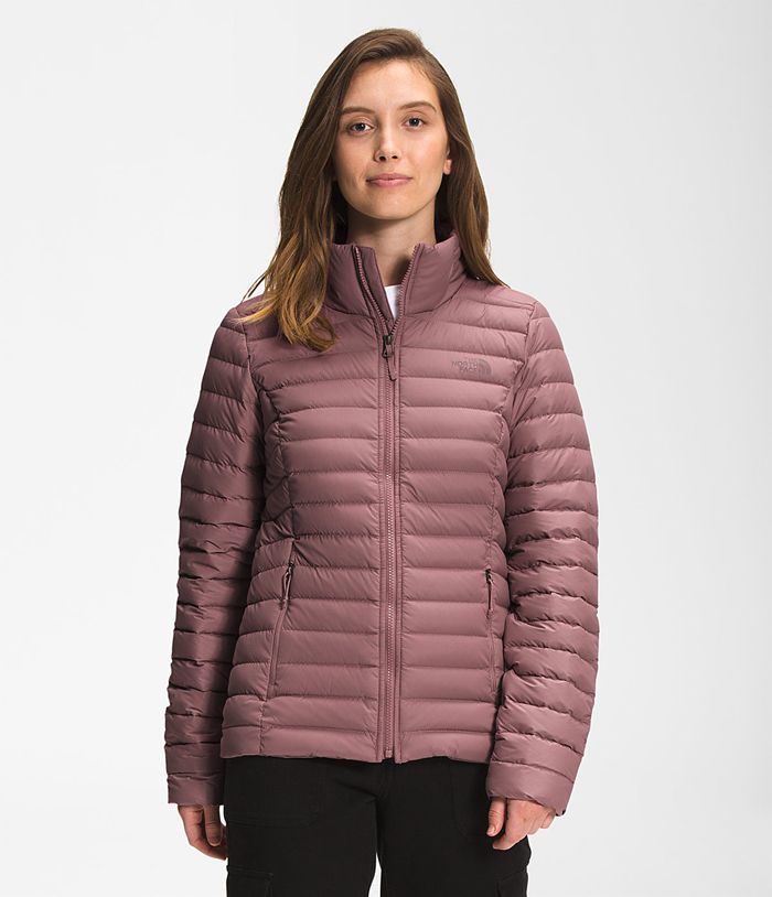 Casaca De Pluma The North Face Mujer Stretch Moradas Claro - Peru 14083UYKE